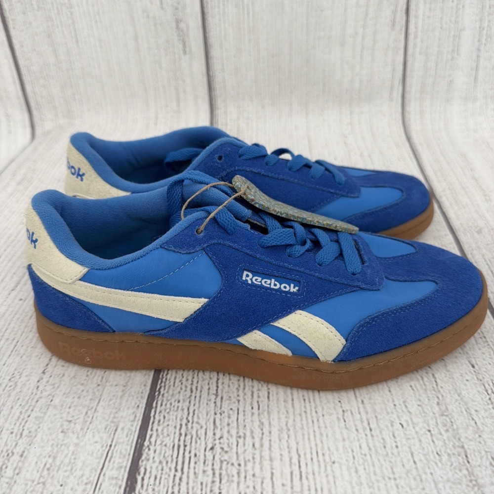 Reebok Club C Sneakers Womens 7.5 Bright Blue Suede Lace Up Lifestyle Shoes - Picture 6 of 9